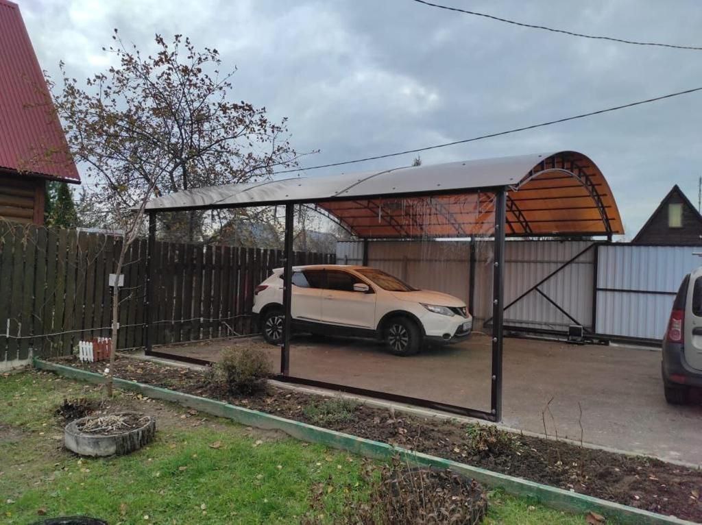 Прозрачные шторы ПВХ для навеса под автомобиль в Смоленске